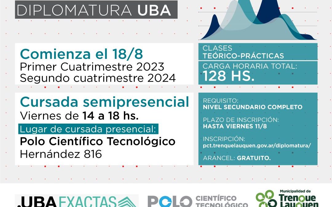 EL MUNICIPIO LANZA LA DIPLOMATURA EN INICIACIÓN A LA PROGRAMACIÓN Y ANÁLISIS DE DATOS, ES GRATUITA Y DARÁ COMIENZO EL VIERNES 18 DE AGOSTO