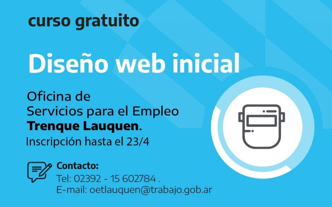 LA OFICINA DE SERVICIOS PARA EL EMPLEO INSCRIBE PARA UN CURSO GRATUITO DE DISEÑO WEB INICIAL