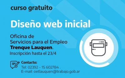 LA OFICINA DE SERVICIOS PARA EL EMPLEO INSCRIBE PARA UN CURSO GRATUITO DE DISEÑO WEB INICIAL