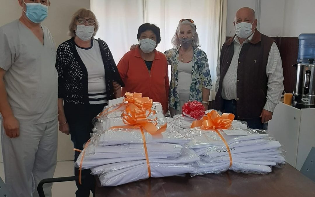 EL AUDITORIO CRISTIANO EVANGÉLICO DONÓ SÁBANAS AL HOSPITAL MUNICIPAL