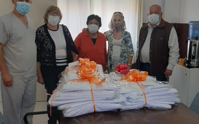EL AUDITORIO CRISTIANO EVANGÉLICO DONÓ SÁBANAS AL HOSPITAL MUNICIPAL