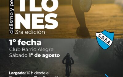 ÚLTIMOS DÍAS PARA INSCRIBIRSE EN LA PRIMERA FECHA DEL CAMPEONATO DE DUATLONES, QUE SERÁ ESTE SÁBADO (1° DE AGOSTO)
