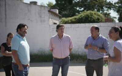 EL INTENDENTE EN 30 DE AGOSTO: SE INICIA LA OBRA DE REPARACIÓN DE LA ESCUELA 17 AFECTADA POR EL TEMPORAL