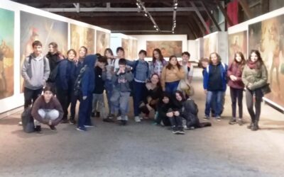 ESTUDIANTES DE PRIMER AÑO DE LA ESEA Nº 1 RECORRIERON EL MUSEO DE ARTE MURAL