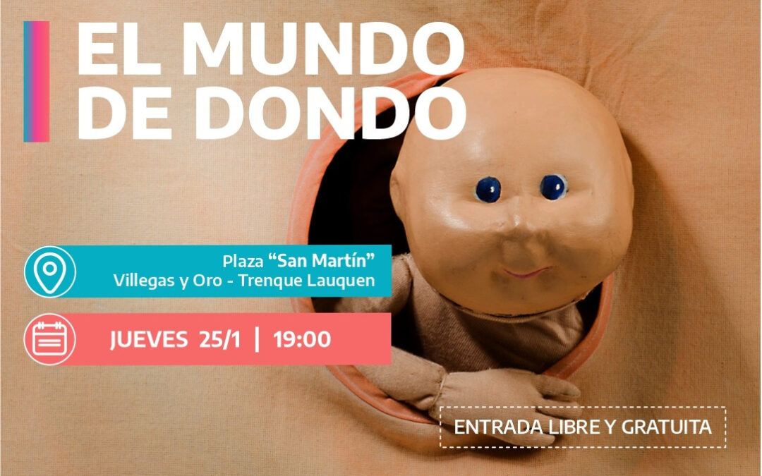 TEATRO Y CINE PARA NIÑOS/AS AL AIRE LIBRE: PASADO MAÑANA (JUEVES) EN PLAZA SAN MARTÍN, CON ENTRADA LIBRE Y GRATUITA