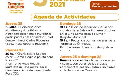 CONVERSATORIO, CHARLA Y RECORRIDAS EN LA AGENDA DE ACTIVIDADES DEL V ENCUENTRO NACIONAL DE ARTE MURAL “MUROS QUE CUENTAN”