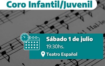 LOS COROS DE NIÑOS Y DE JÓVENES DE LA ESCUELA MUNICIPAL DE MÚSICA VIAJAN A CARLOS TEJEDOR PARA EL 6º ENCUENTRO ANUAL DE COROS