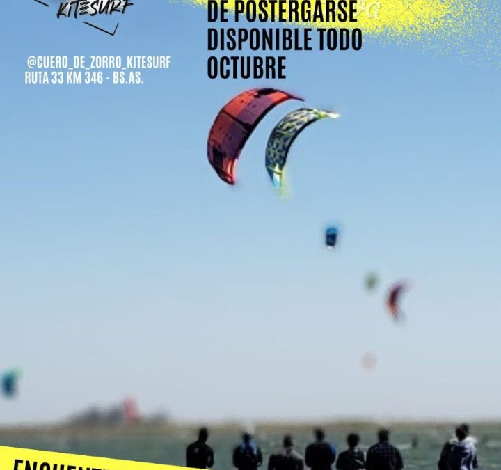 ENCUENTRO DE KITESURF EN CUERO DE ZORRO DESDE EL PRÓXIMO VIERNES (23) HASTA EL DOMINGO (25)