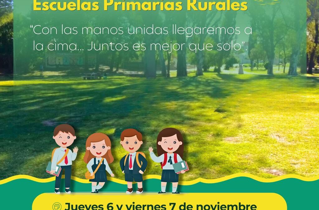 ENCUENTRO DE EGRESADOS DE ESCUELAS PRIMARIAS RURALES, MAÑANA Y EL VIERNES EN EL POLIDEPORTIVO MUNICIPAL