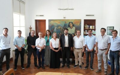 EL INTENDENTE FRANCISCO RECOULAT RECIBIÓ AL MINISTRO DE JUSTICIA Y DERECHOS HUMANOS DE LA PROVINCIA DE BUENOS AIRES JUAN MARTÍN MENA