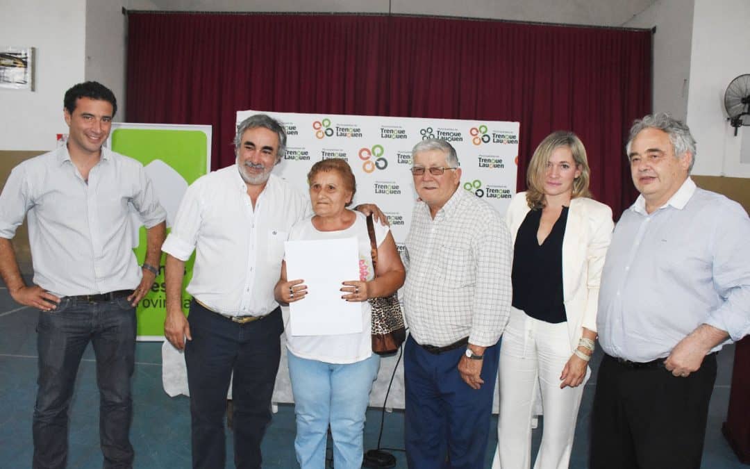 Este jueves se realizará un acto de entrega y firma de escrituras