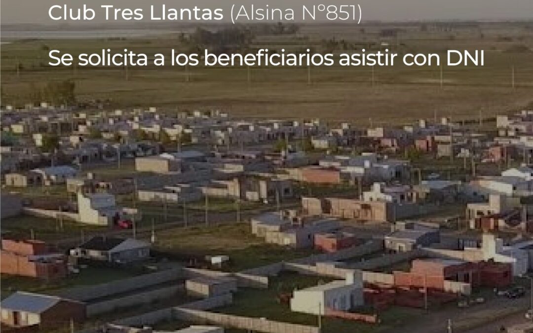 EL MUNICIPIO Y EL MINISTERIO DE JUSTICIA Y DERECHOS HUMANOS BONAERENSE ENTREGARÁN 400 ESCRITURAS ESTE VIERNES (5) EN TRENQUE LAUQUEN