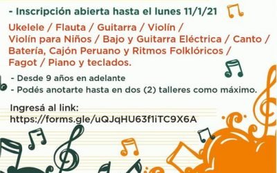 LA ESCUELA MUNICIPAL DE MÚSICA TIENE ABIERTA HASTA EL PRÓXIMO LUNES LA INSCRIPCIÓN PARA SUS TALLERES DE VERANO GRATUITOS