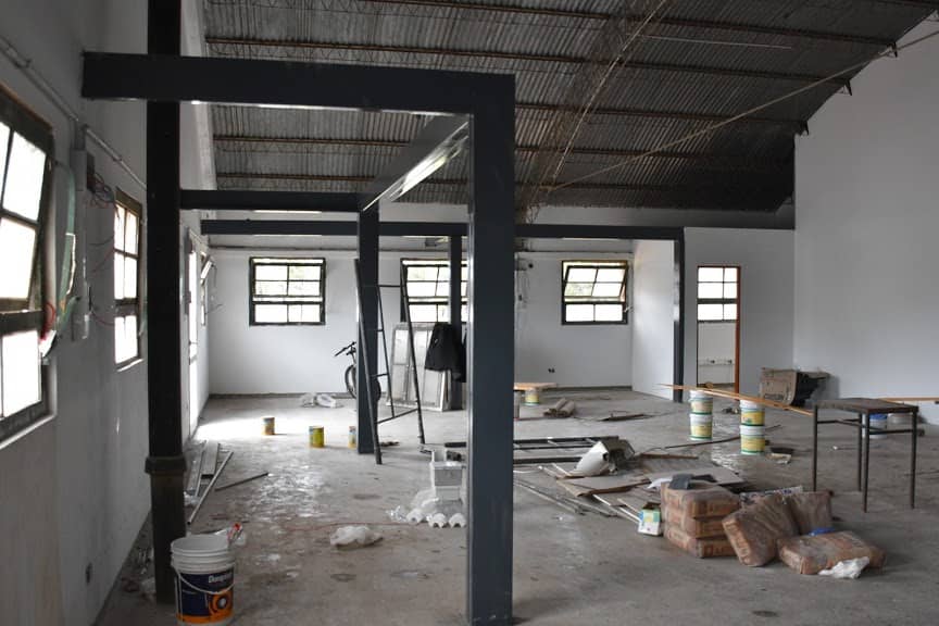 SEGUNDOS AFUERA: ÚLTIMOS TRABAJOS EN LA OBRA DE LA ESCUELA MUNICIPAL DE BOX PARA SU INAUGURACIÓN EN NOVIEMBRE