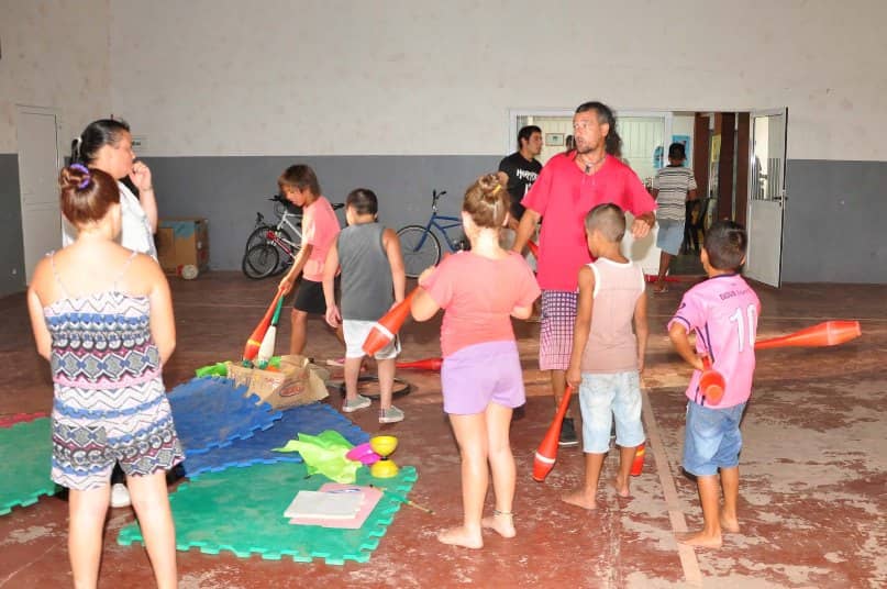 Se realizó el taller de circo