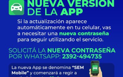 EL SISTEMA DE ESTACIONAMIENTO MEDIDO ACTUALIZA SU APLICACIÓN Y SOLICITA A LOS USUARIOS TRAMITAR UNA NUEVA CONTRASEÑA