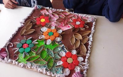 ESTUDIANTES DE LA ESCUELA Nº35 EXPONDRÁN DESDE MAÑANA CUADROS QUE CREARON CON MATERIAL RECICLABLE EN EL MUSEO DEL ARTE MURAL