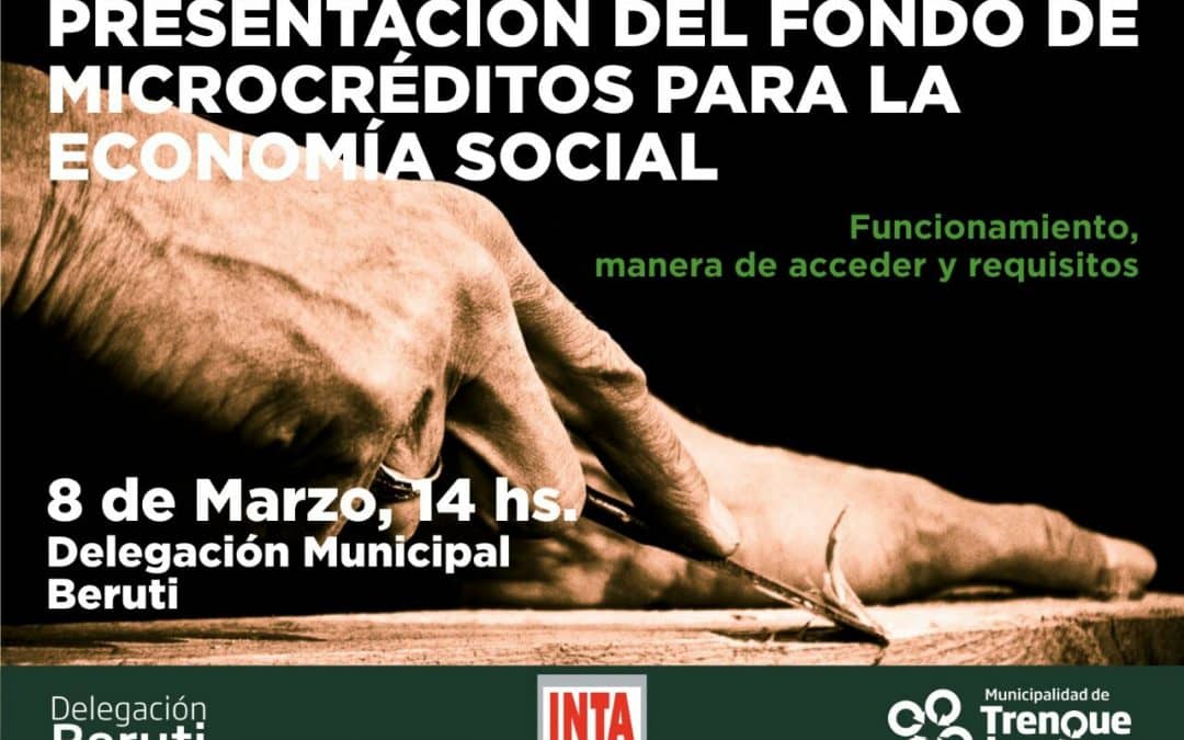 Presentación para Microcréditos para la Economía Social en Beruti y 30 de Agosto