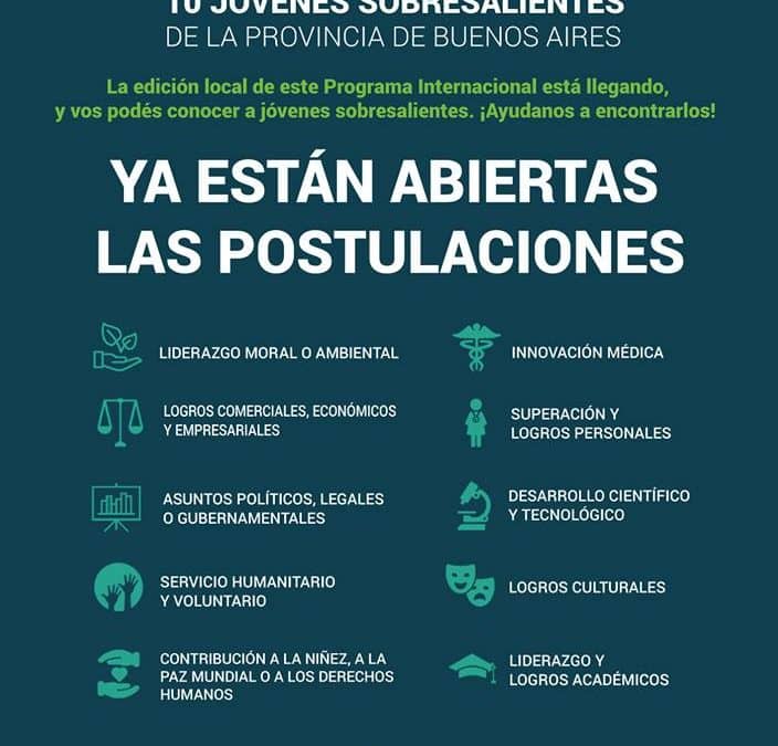 ABRIERON LA POSTULACIÓN PARA LOS PREMIOS TOYP BUENOS AIRES 2018