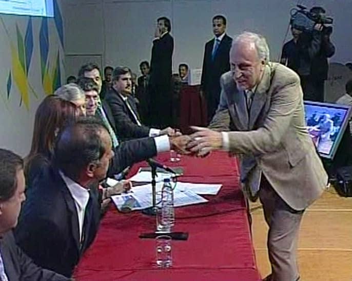 Feito participó de un acto con la Presidenta