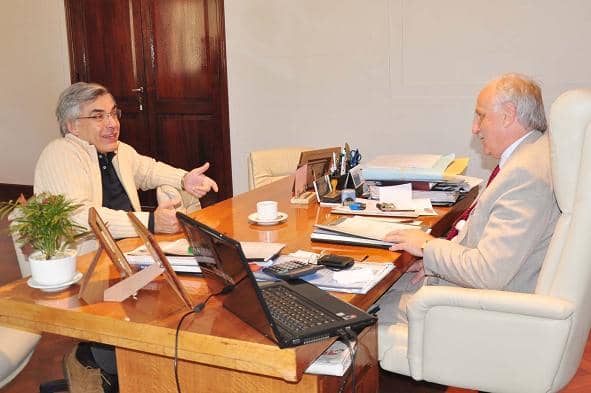 Feito recibió al jefe comunal de Villegas