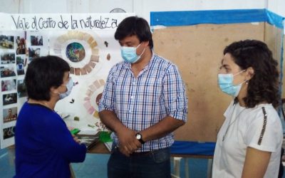 EL INTENDENTE INTERINO VISITÓ ESTA MAÑANA (VIERNES) EN EL CLUB TRES LLANTAS LA INSTANCIA REGIONAL DE LA FERIA DE CIENCIAS 2021