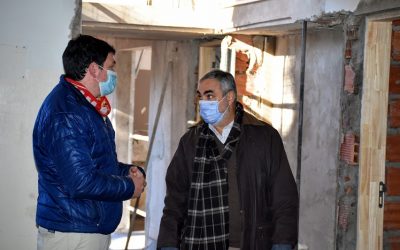 EL INTENDENTE RECORRIÓ Y DESTACÓ LA IMPORTANCIA DE LA OBRA DE LA NUEVA RESIDENCIA ESTUDIANTIL QUE FUNCIONARÁ EN EL EX EDIFICIO DE LA ESCUELA Nº 502