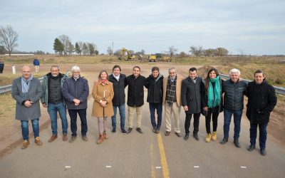 EL INTENDENTE FERNÁNDEZ PARTICIPÓ JUNTO AL GOBERNADOR KICILLOF DEL ACTO POR EL COMIENZO DE LA PAVIMENTACIÓN DE LA RUTA DEL CEREAL