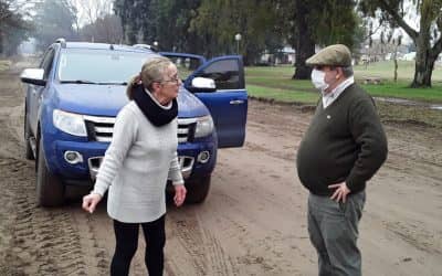 LA POSTA SANITARIA DE LA CARRETA Y LA SALA DE PRIMEROS AUXILIOS DE GIRODÍAS, DOS DE LAS PARADAS DEL INTENDENTE EN SU RECORRIDA POR AMBAS LOCALIDADES