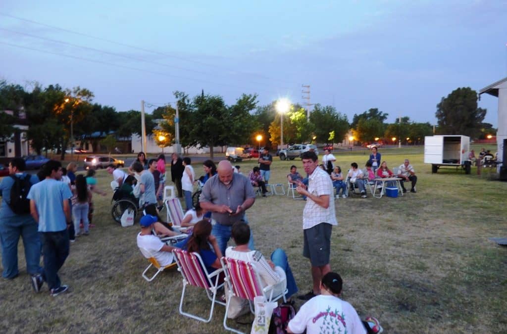 El área de discapacidad realizó un fogón ayer en la Estación