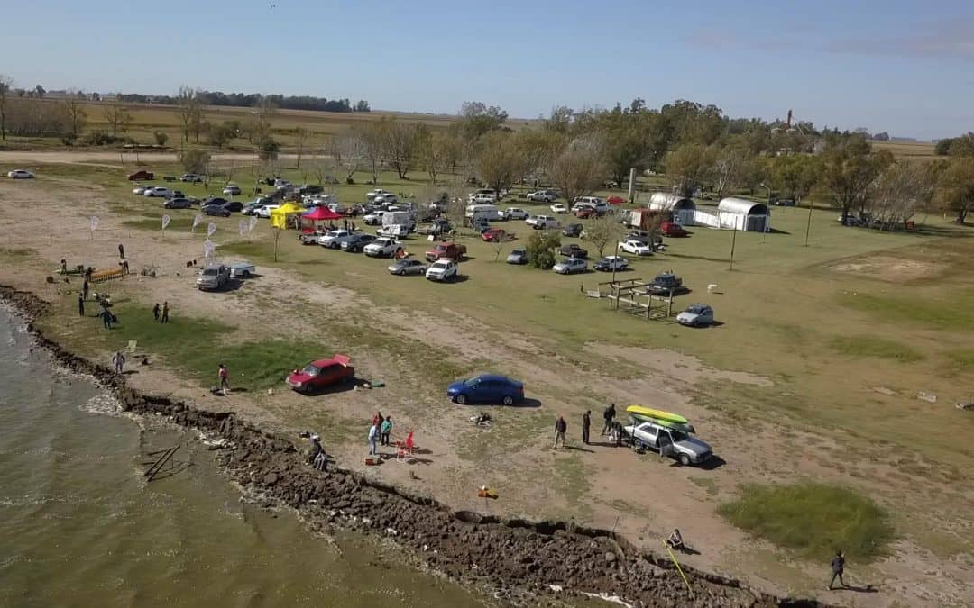 Se realizó ayer un concurso de pesca en kayac