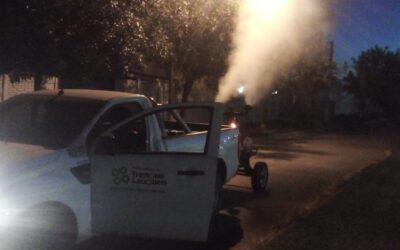 DENGUE: SIGUEN LAS TAREAS DE FUMIGACIÓN POR DISTINTOS SECTORES DE LA CIUDAD Y TAMBIÉN EN DOMICILIOS PARTICULARES DE ACUERDO AL PROTOCOLO DE SALUD