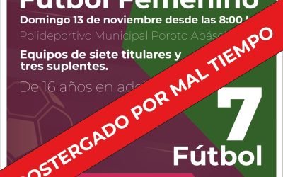 QUEDA SUSPENDIDO POR MAL TIEMPO EL PRIMER ENCUENTRO REGIONAL DE FÚTBOL FEMENINO PROGRAMADO PARA ESTE DOMINGO (13) EN EL POLIDEPORTIVO