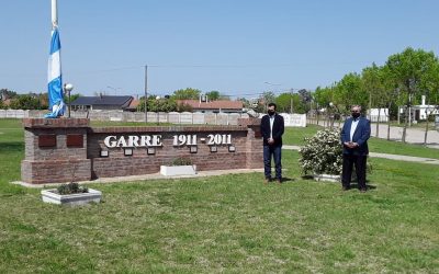 CON UN MENSAJE DE UNIDAD SE REALIZÓ HOY EL ACTO OFICIAL POR EL 109º ANIVERSARIO DE LA LOCALIDAD DE GARRÉ