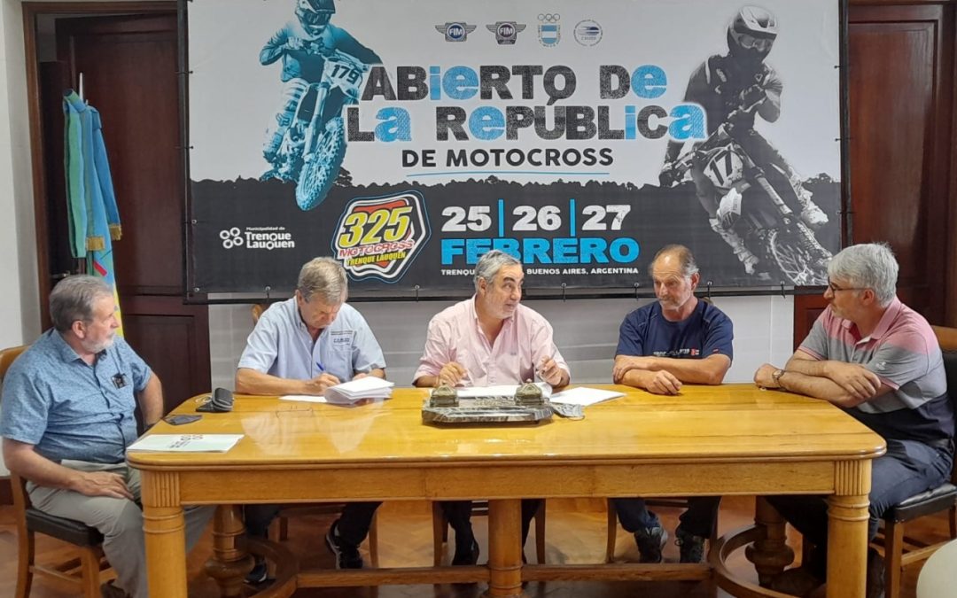 EL MUNICIPIO FIRMÓ UN CONVENIO Y TRENQUE LAUQUEN SERÁ SEDE DEL ABIERTO DE LA REPÚBLICA ARGENTINA DE MOTOCROSS