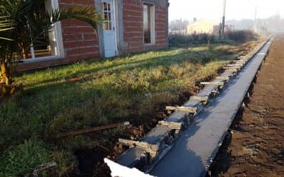 El Municipio ejecuta cordón cuneta en Garré