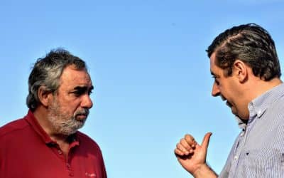 Fernández y Álvarez buscarán financiamiento para la obra de pavimentación de la calle que divide a la localidad