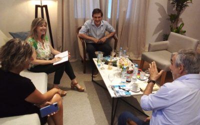 EL INTENDENTE SIGUE LA RONDA DE GESTIONES EN LA PROVINCIA: CON LA MINISTRA DE GOBIERNO, LA DIRECTORA DE INFRAESTRUCTURA SOCIAL  Y EL DIRECTOR DE LA DAEO