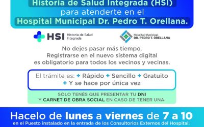 HISTORIA DE SALUD INTEGRADA (HSI): DESDE HOY (LUNES) EL TRÁMITE DE EMPADRONAMIENTO SE REALIZA DE LUNES A VIERNES DE 7 A 10