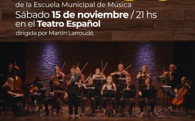 LA ORQUESTA DE TANGO DE LA ESCUELA MUNICIPAL DE MÚSICA SE PRESENTA El SÁBADO 15 DE NOVIEMBRE EN EL TEATRO ESPAÑOL