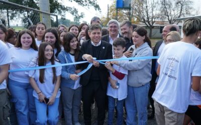 QUEDÓ INAUGURADO EL FRIGORÍFICO AVÍCOLA DE LA ESCUELA AGRARIA DE 30 DE AGOSTO CON LA PRESENCIA DEL GOBERNADOR AXEL KICILLOF Y EL INTENDENTE FRANCISCO RECOULAT