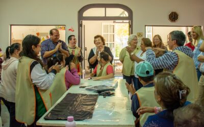 EL INTENDENTE FRANCISCO RECOULAT VISITÓ A LA FORTINERA MARÍA CRISTINA CERDÁ EN EL TALLER PROTEGIDO PEÑI HUÉ