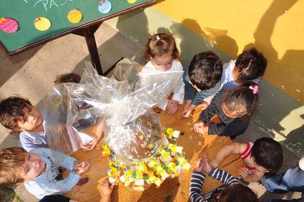 Los Jardines hicieron huevos de chocolate