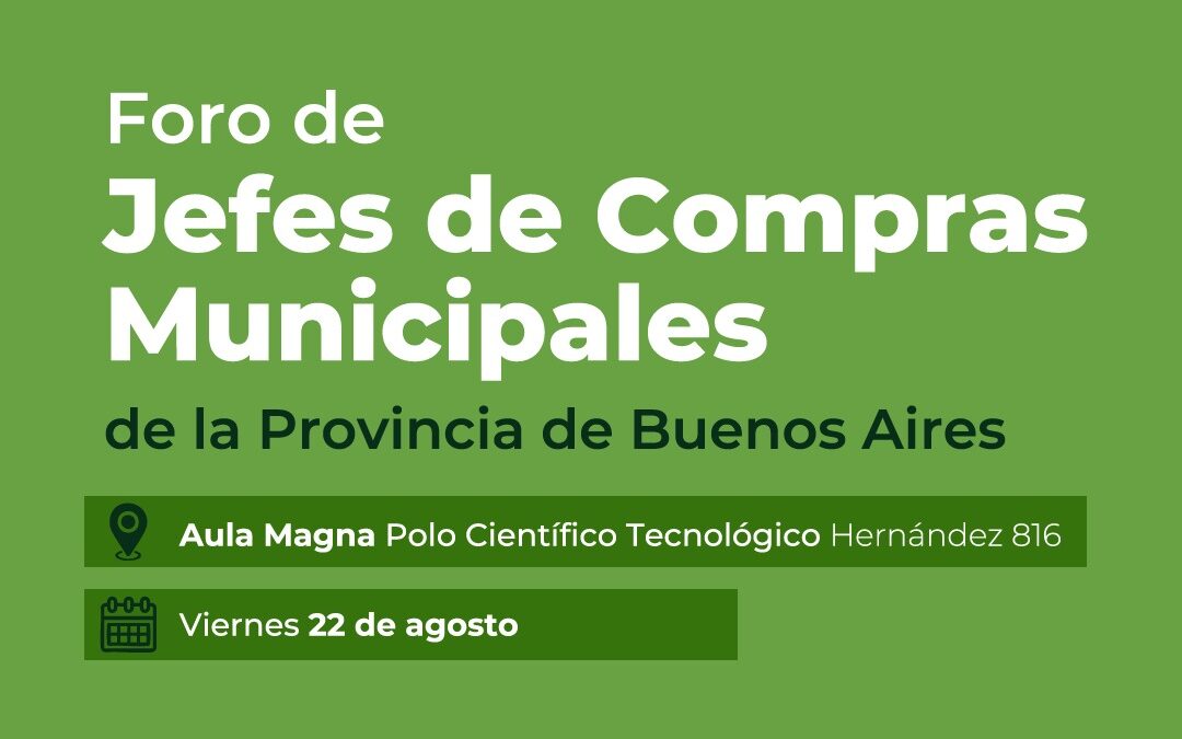 TRENQUE LAUQUEN SERÁ SEDE DEL XIX FORO DE JEFES DE COMPRAS DE LA PROVINCIA DE BUENOS AIRES