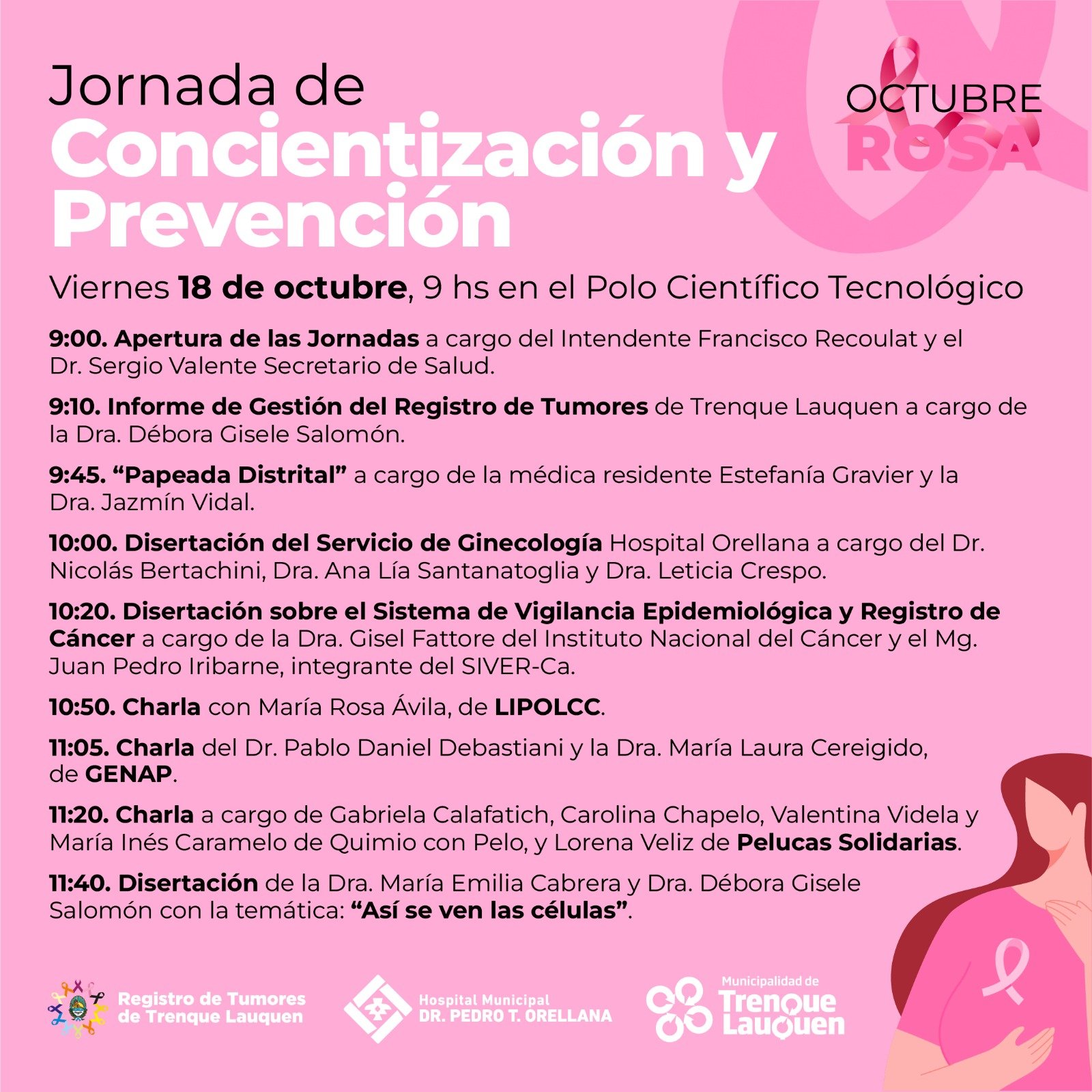OCTUBRE ROSA: EL VIERNES PRÓXIMO (18) SE REALIZARÁ UNA JORNADA DE ...