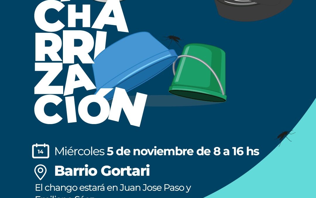 PREVENCIÓN DEL DENGUE: JORNADA DE DESCACHARRIZACIÓN Y RECORRIDA DE PROMOTORES DE SALUD, ESTE MIÉRCOLES (5) EN EL BARRIO GORTARI