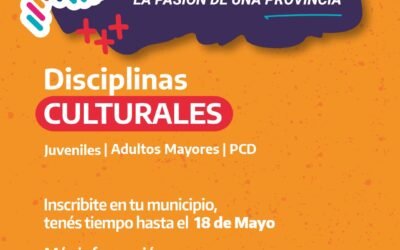 JUEGOS BONAERENSES 2025: ESTÁ ABIERTA LA INSCRIPCIÓN PARA LAS DISCIPLINAS DEL ÁREA CULTURA