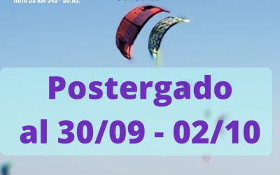 EL “ENCUENTRO DE KITESURF” DE ESTE FIN DE SEMANA EN CUERO DE ZORRO FUE POSTERGADO: SE HARÁ DESDE EL VIERNES 30 DE SEPTIEMBRE AL DOMINGO 2 DE OCTUBRE