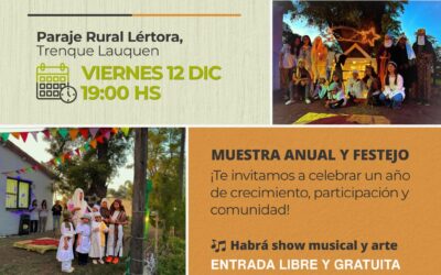 CIERRE DE AÑO EN LA CASITA DE LÉRTORA CON EXPOSICIÓN DE TALLERES Y PROPUESTAS ARTÍSTICAS, ESTE VIERNES (12)