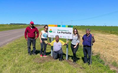 EL MUNICIPIO Y EL GRUPO CRECER COLOCARON CARTELERÍA EN LOS DISTINTOS SITIOS HISTÓRICOS DE LA PORTEÑA, PARA POTENCIAR EL TURISMO RURAL